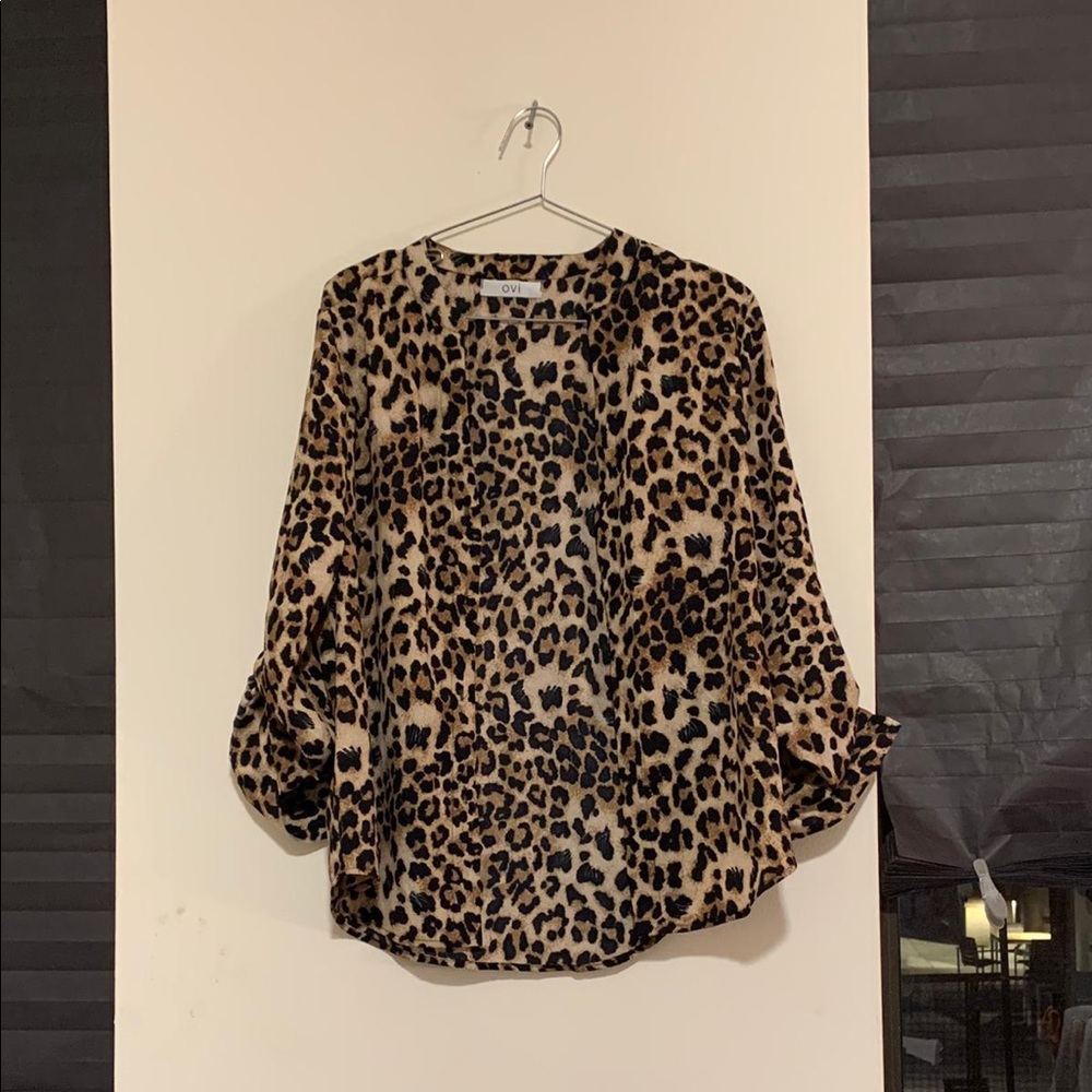 Animal print blouse